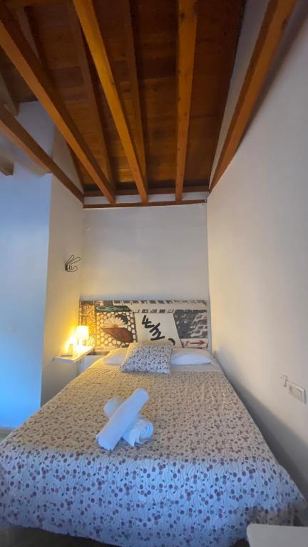 Postel nebo postele na pokoji v ubytování Casa La Espartería de la Corredera