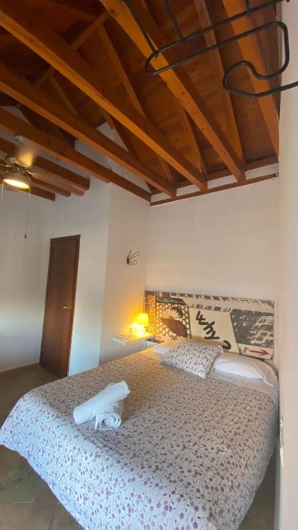 Postel nebo postele na pokoji v ubytování Casa La Espartería de la Corredera