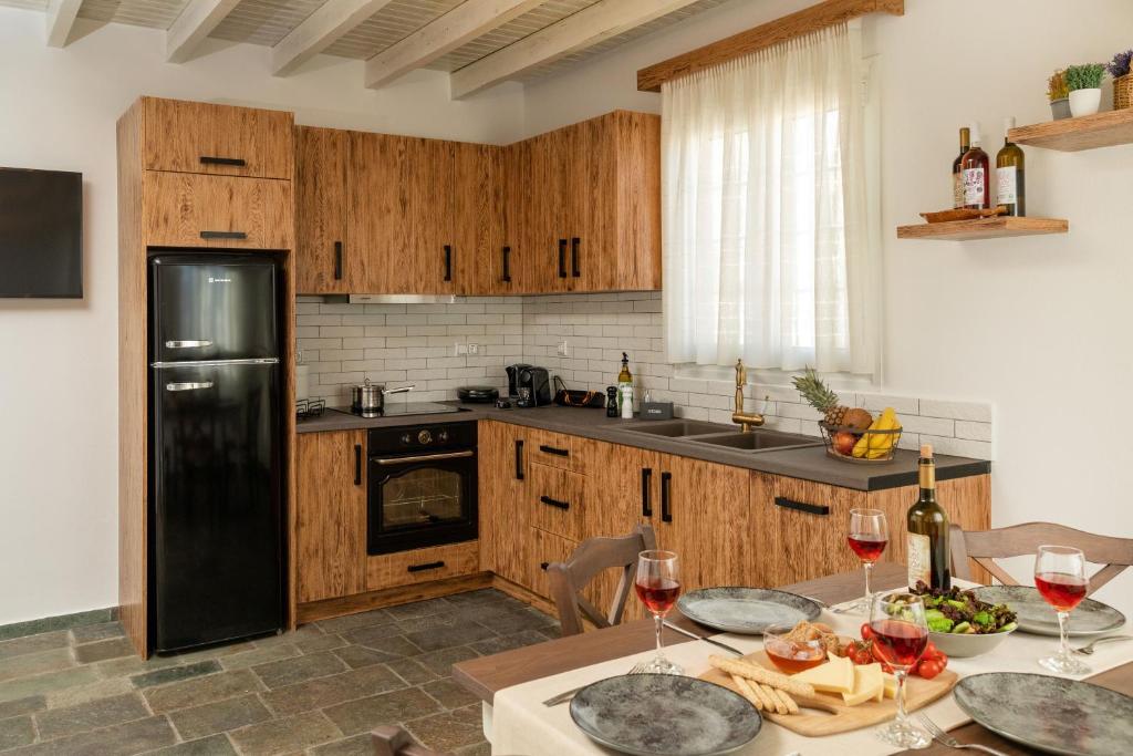 A kitchen or kitchenette at Naxian Icon Luxury Residence