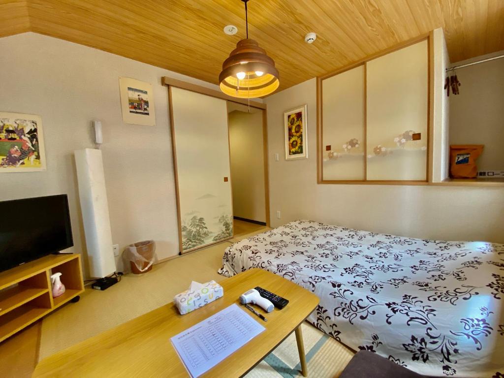 TV a/nebo společenská místnost v ubytování Hotel EL Shinjuku 6
