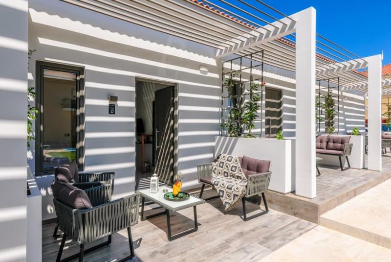 Balkón nebo terasa v ubytování Sunny Garden Hotel