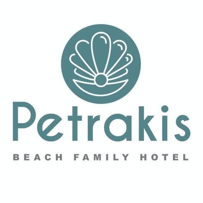 a logo for a beach family hotel at Petrakis Beach in Lefkimmi