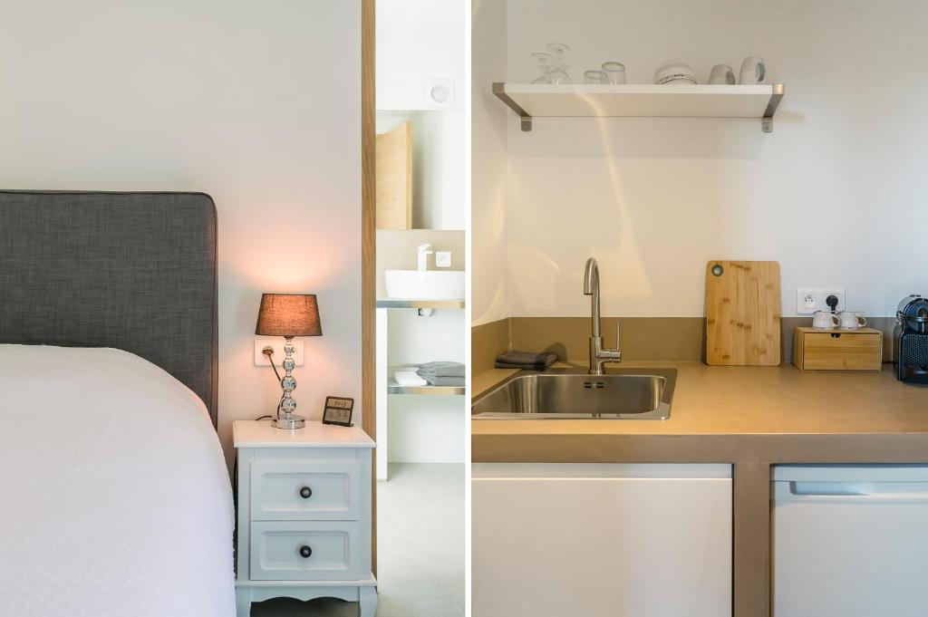 Kuchyň nebo kuchyňský kout v ubytování Villa Domitia Chambre d'Hôtes Luberon