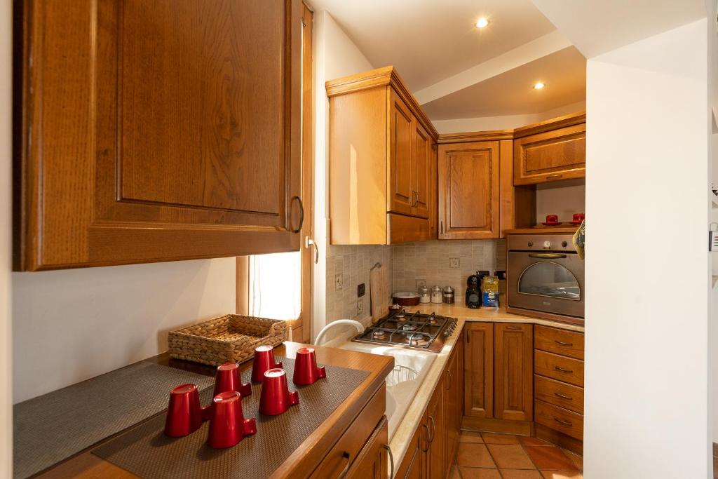 A kitchen or kitchenette at Casa dei Mori