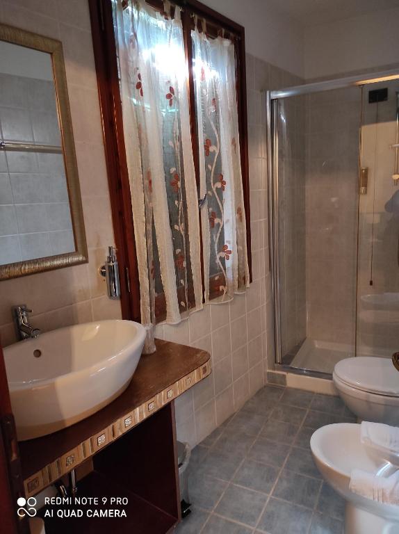Koupelna v ubytování Hotel Villa Stella