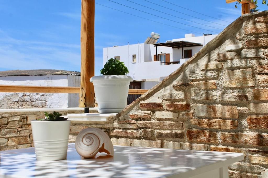 Uma varanda ou terraço em Aegeo Inn
