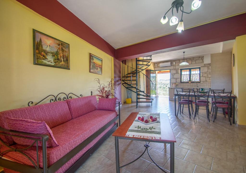 Posezení v ubytování Ammos Zante Villas