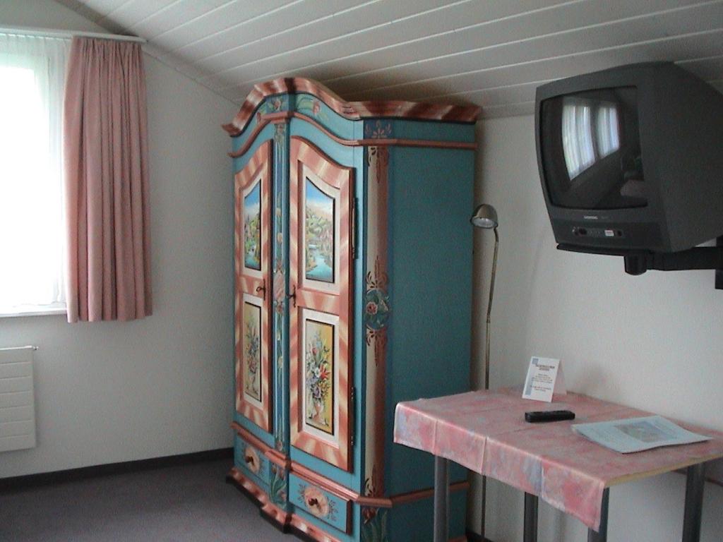 TV a/nebo společenská místnost v ubytování Panorama Hotel Freudenberg