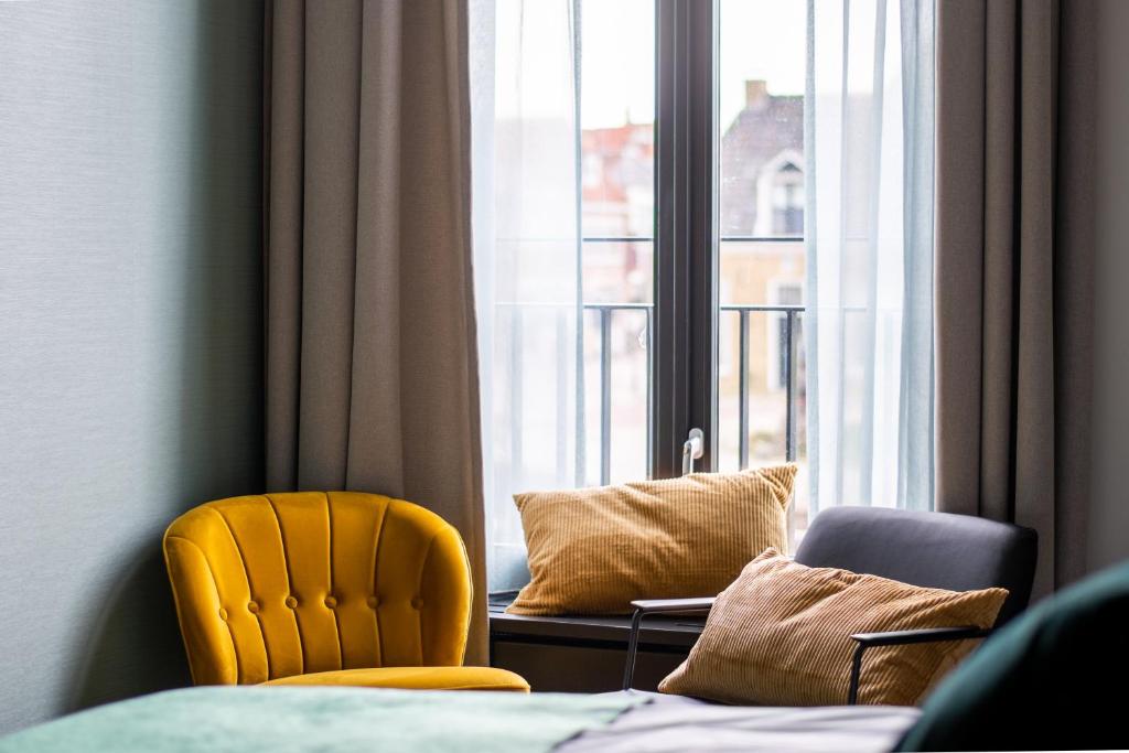 Posezení v ubytování Hotel van der Meer
