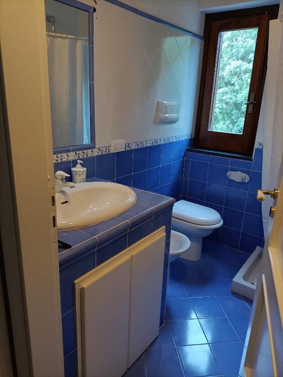 Koupelna v ubytování Il carrubo B&b