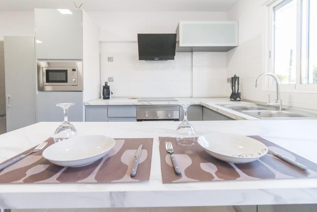 Kuchyňa alebo kuchynka v ubytovaní Apartamento "Alexia" en San Agustin