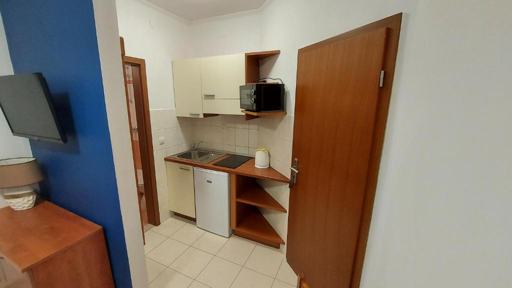 Kuchyň nebo kuchyňský kout v ubytování Villa Rossa