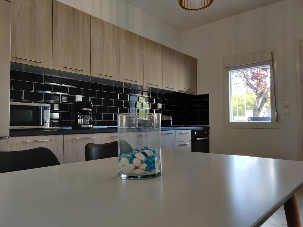 Kuchyň nebo kuchyňský kout v ubytování Mare Monte Luxury Apartments 3