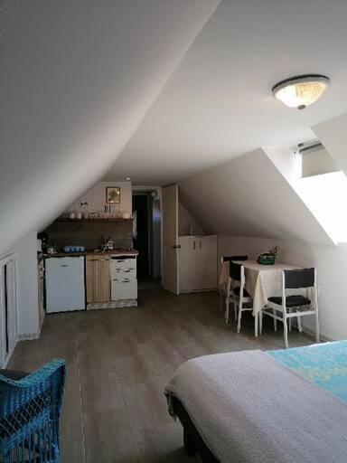 Kuchyňa alebo kuchynka v ubytovaní Bástya apartman
