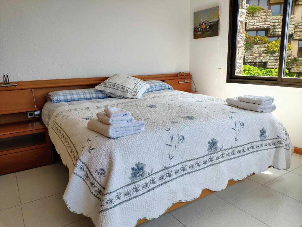 Posteľ alebo postele v izbe v ubytovaní Girbal Terrace