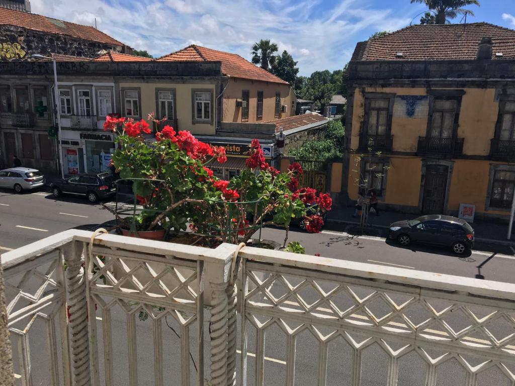 a view from the balcony of a building at Hospedaria Boavista in Porto
