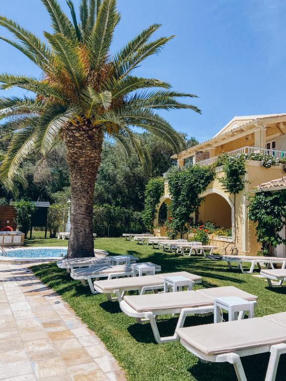 Zahrada ubytování Valentino Corfu