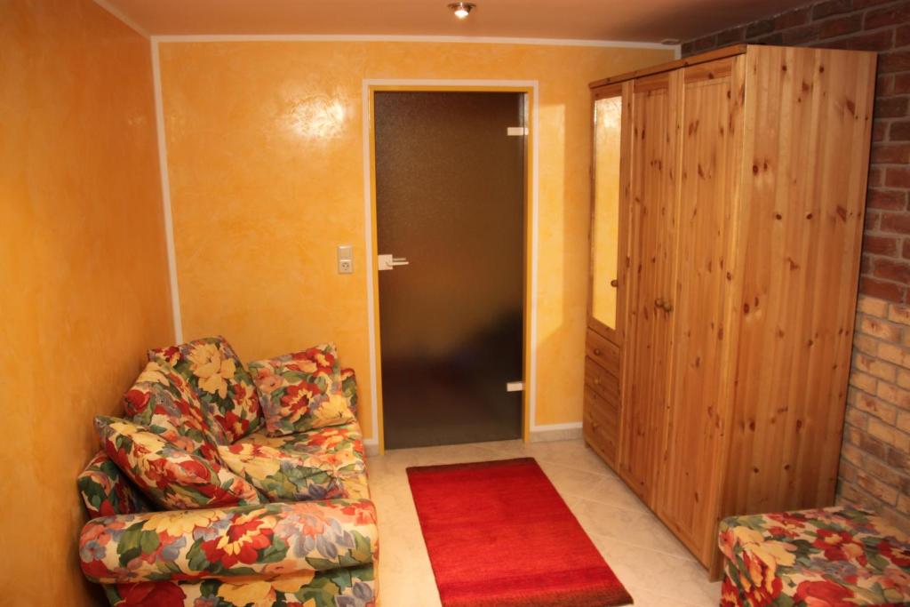 Posezení v ubytování Ferienwohnung Friedrichshagen