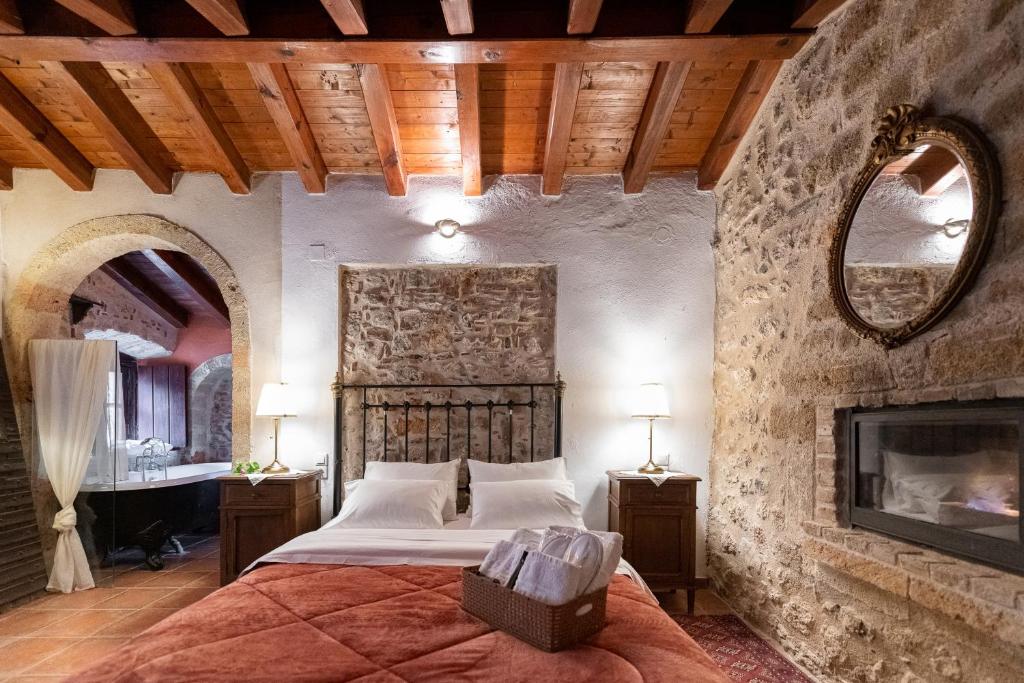 Postel nebo postele na pokoji v ubytování Guesthouse Kellia