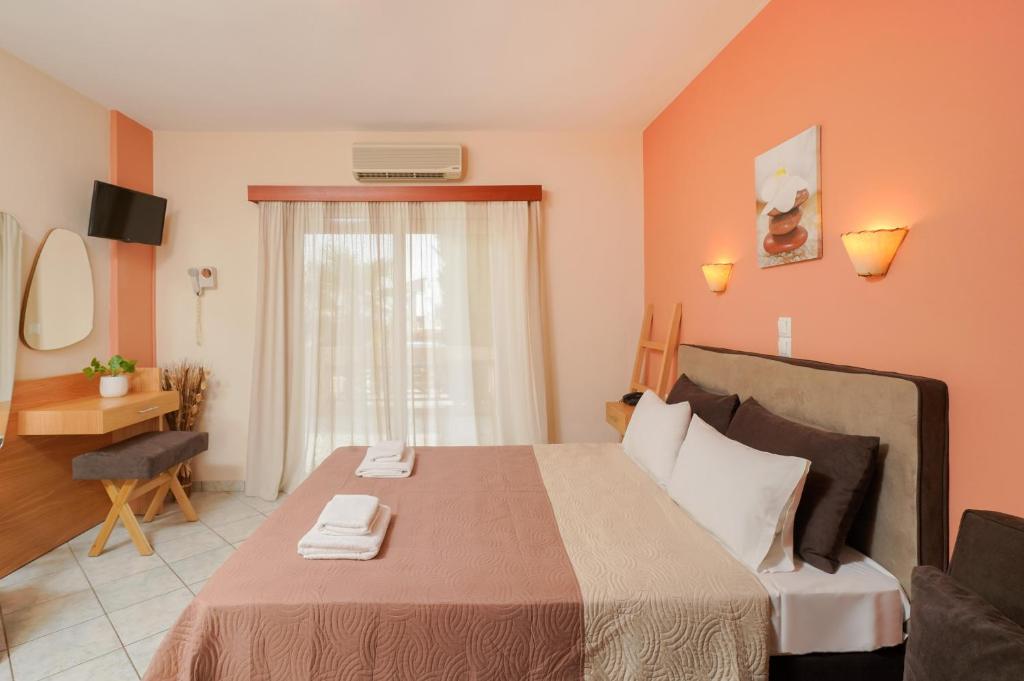 TV a/nebo společenská místnost v ubytování Hotel Makrina