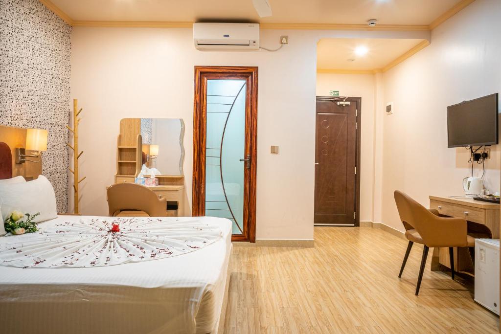 TV a/nebo společenská místnost v ubytování Sunrise Beach