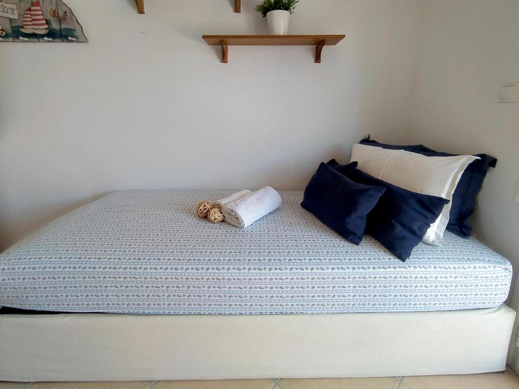 Postel nebo postele na pokoji v ubytování Seaside Villa Clio