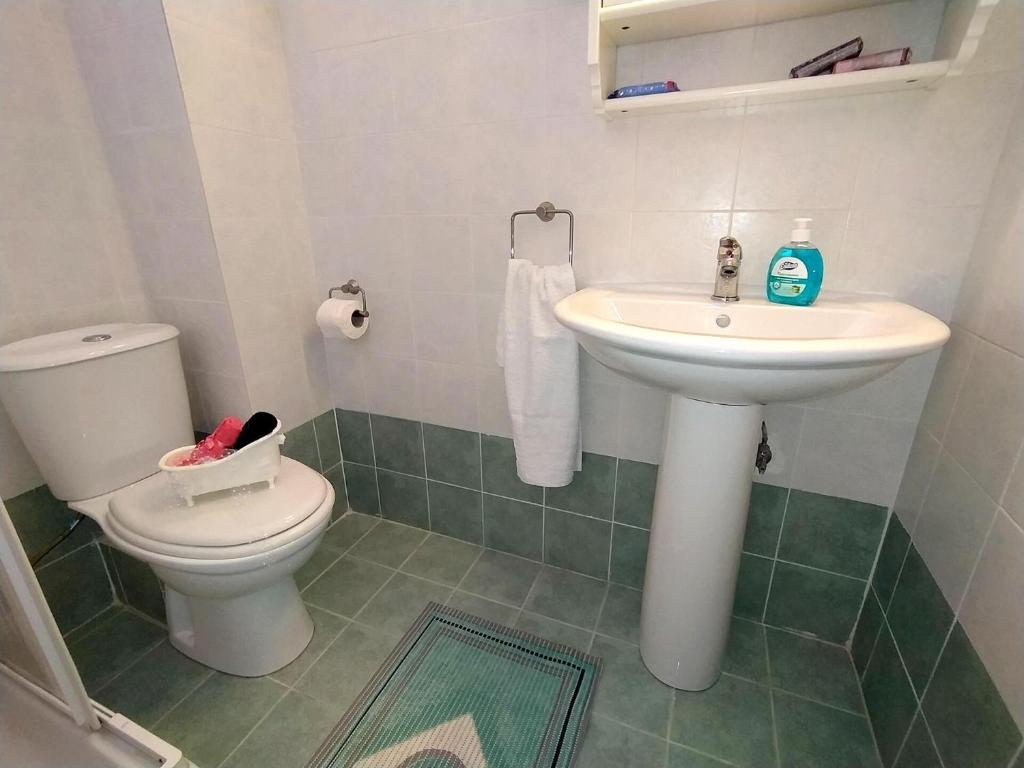 Koupelna v ubytování Seaside Villa Clio