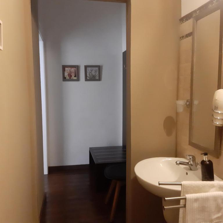 Koupelna v ubytování Casa Antioco B&B