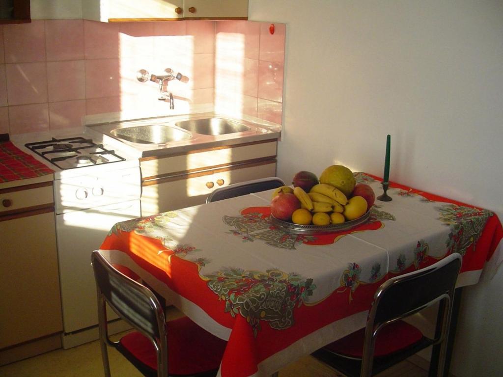 Kuchyňa alebo kuchynka v ubytovaní Apartment in Pakoštane with sea view, balcony, WiFi (3539-1)