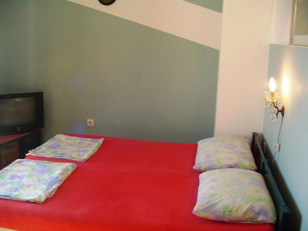 Posteľ alebo postele v izbe v ubytovaní Apartment in Pakoštane with sea view, balcony, WiFi (3539-1)