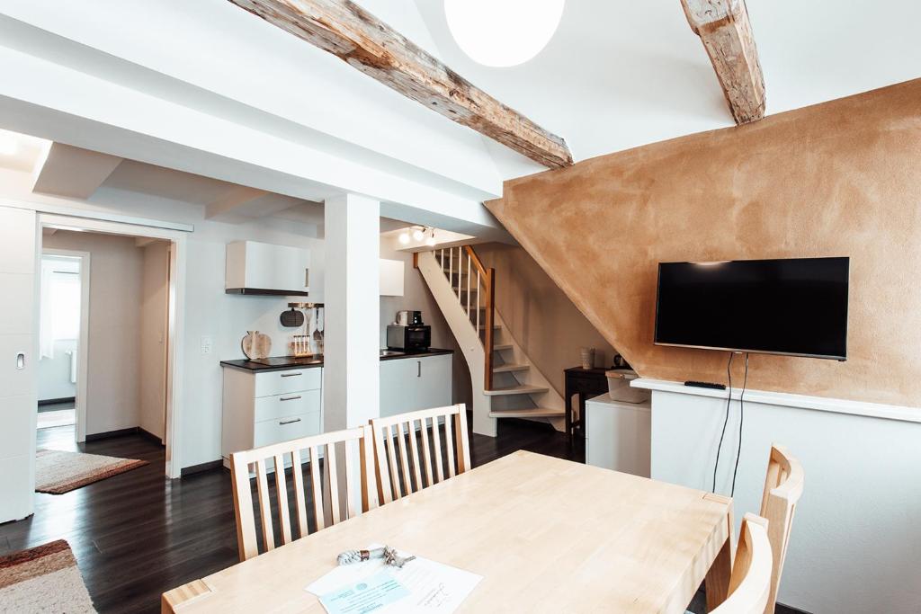 Kuchyň nebo kuchyňský kout v ubytování Zum Jakobi 3