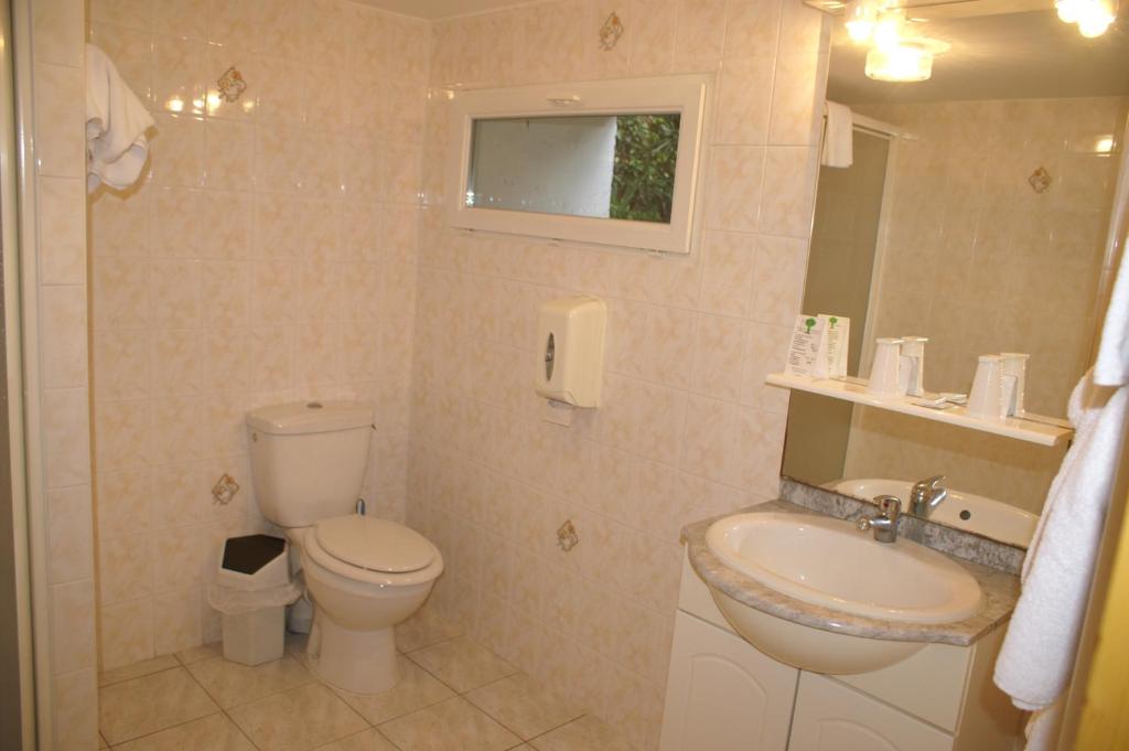 Koupelna v ubytování Hôtel Céleste