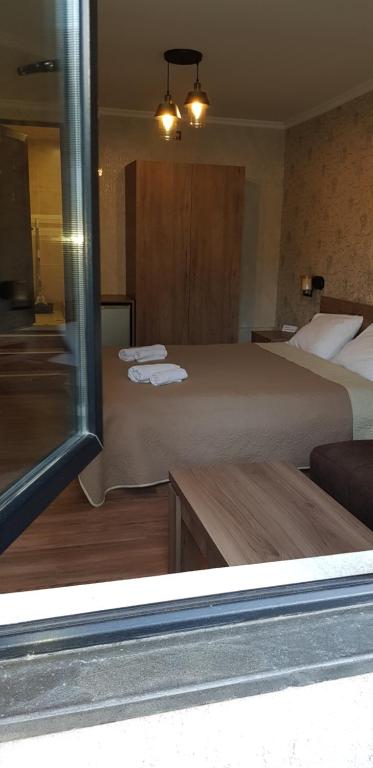 Postel nebo postele na pokoji v ubytování House Lia