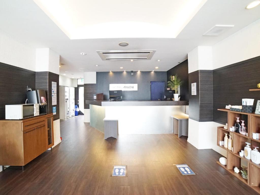 Kuchyň nebo kuchyňský kout v ubytování Hotel AreaOne Takamatsu
