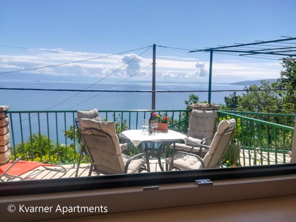 Kvarner Apartments - Mošćenička Draga - Estudio Con Terraza