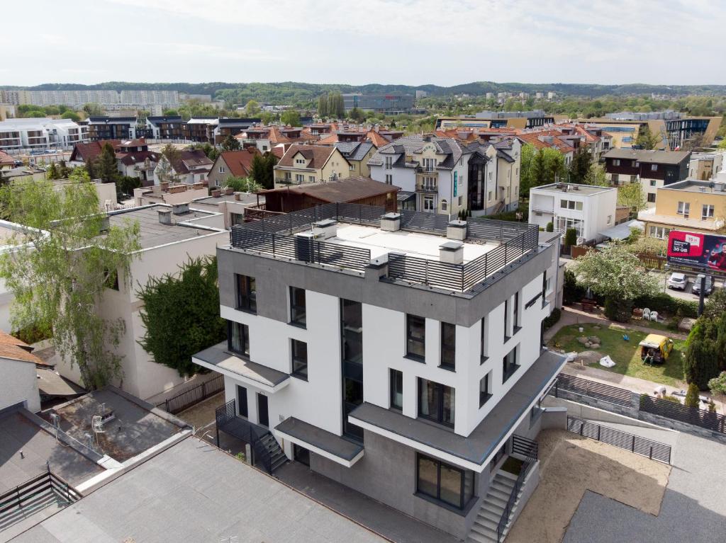 Výhľad na mesto Gdansk alebo výhľad na mesto priamo z apartmánu