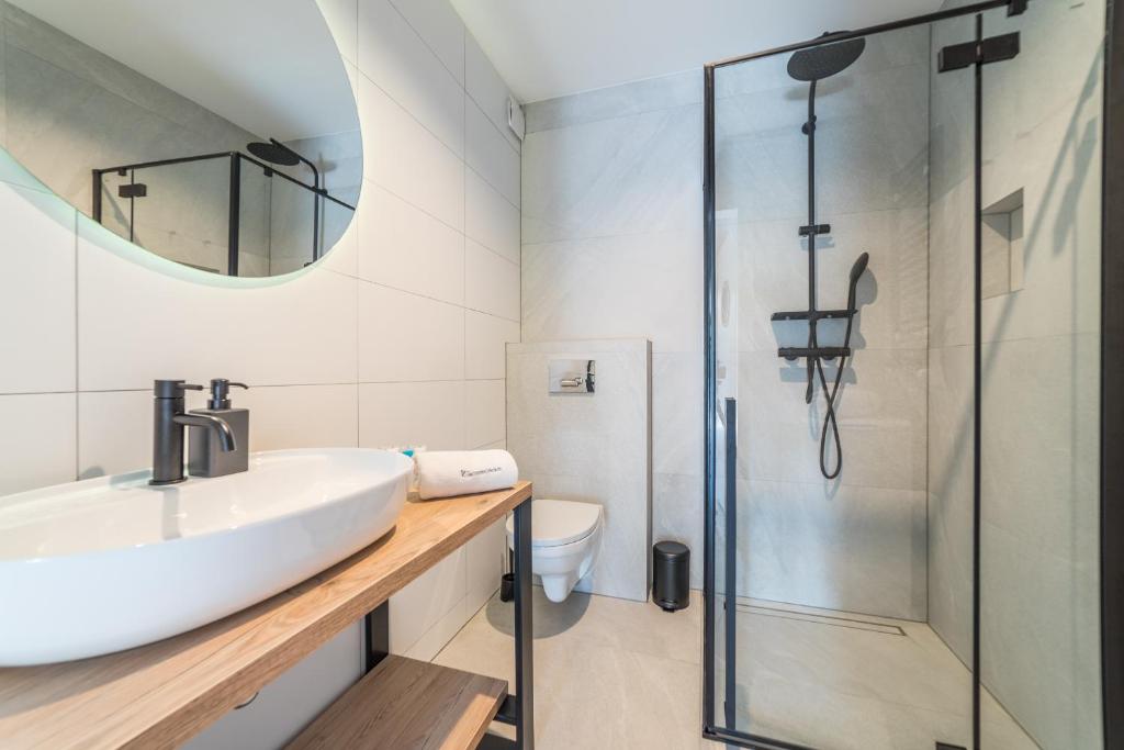 Kúpeľňa v ubytovaní Apartamenty Gdansk EU- Apartamenty Jelitkowska 11, 200m od morza