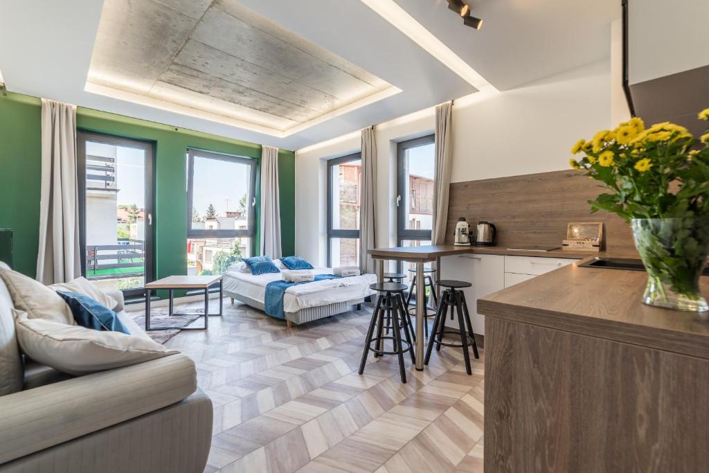 Posedenie v ubytovaní Apartamenty Gdansk EU- Apartamenty Jelitkowska 11, 200m od morza