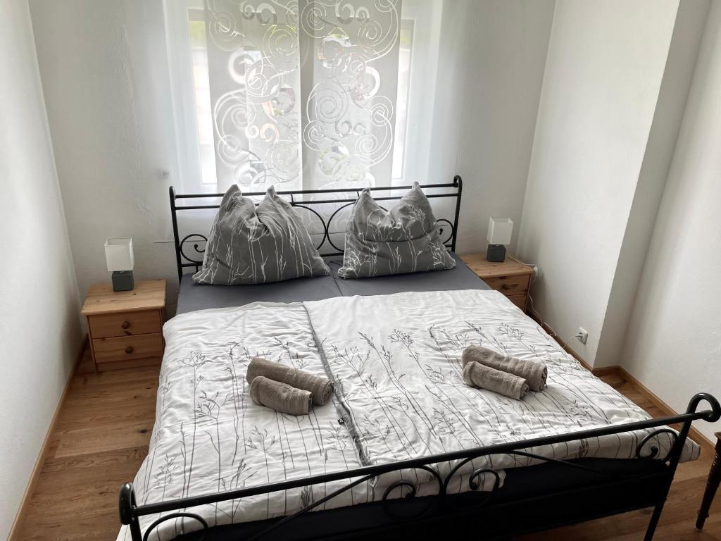 Postel nebo postele na pokoji v ubytování Basislager Fieberbrunn