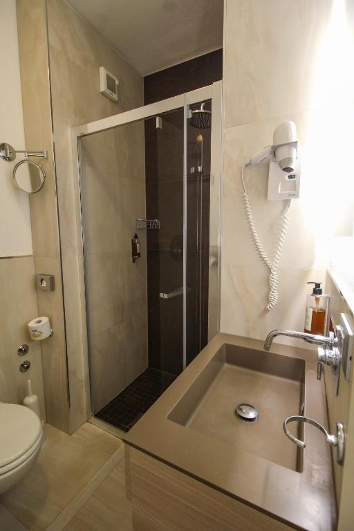 Koupelna v ubytování Grand Hotel Esplanada
