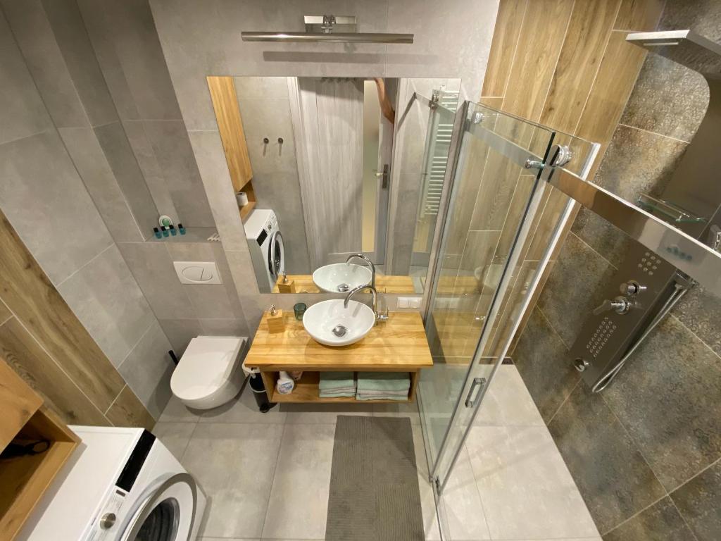 Kúpeľňa v ubytovaní Apartamenty Pod Jesionem