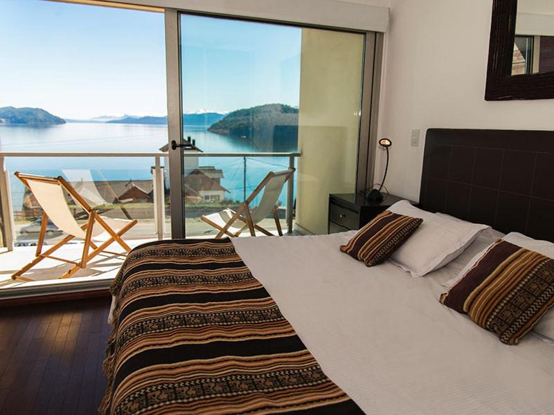 Postel nebo postele na pokoji v ubytování Quintaluna Piscina, Playa y Montaña