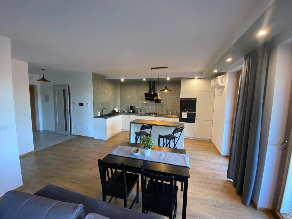 Kuchyňa alebo kuchynka v ubytovaní Apartamenty Pod Jesionem