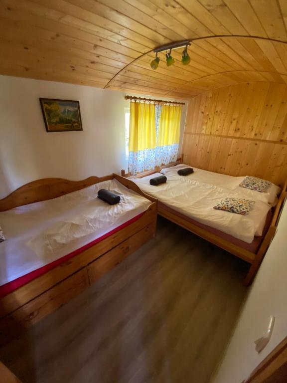 Postel nebo postele na pokoji v ubytování Przystanek Kaszuby