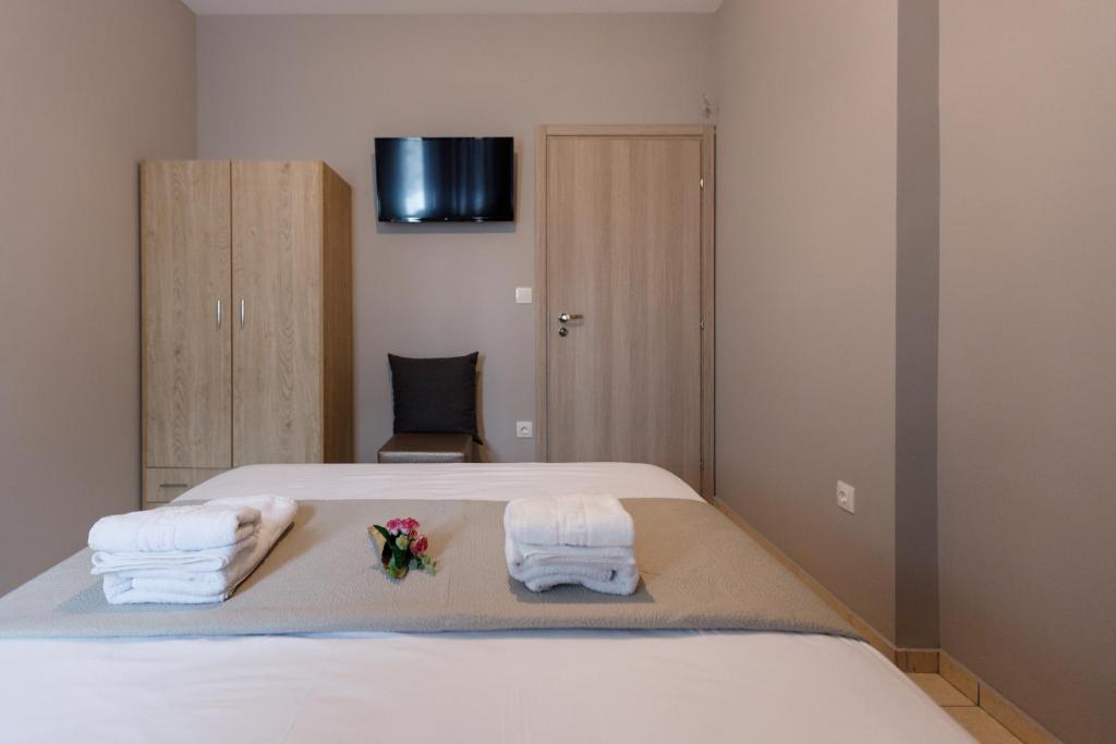 Łóżko lub łóżka w pokoju w obiekcie Villa Joanna 1