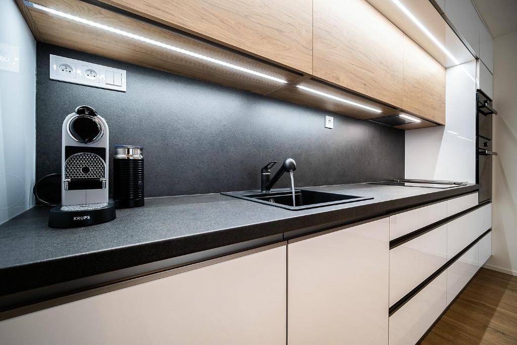 Kuchnia lub aneks kuchenny w obiekcie Apartmán Lipnoport