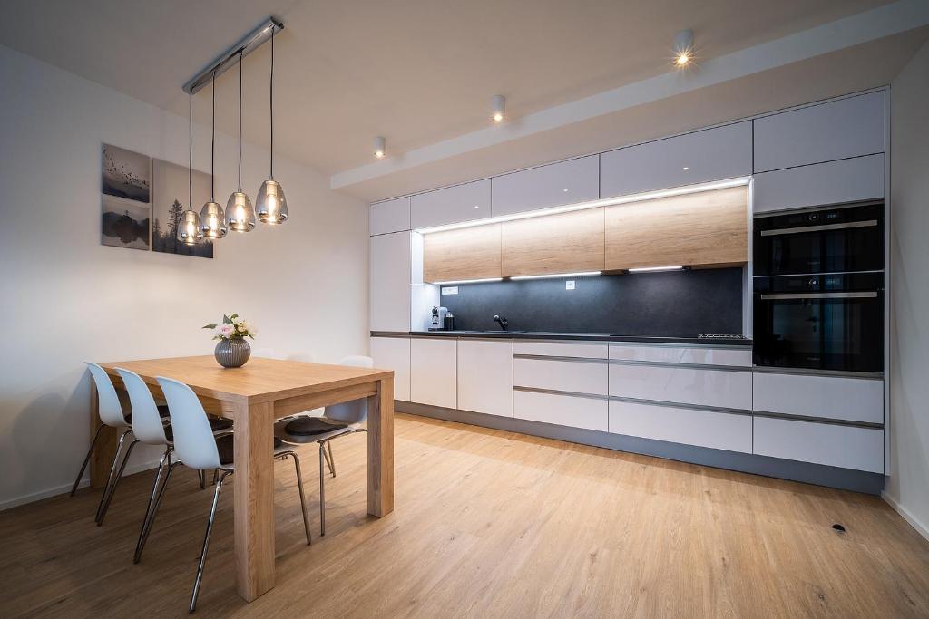 Kuchnia lub aneks kuchenny w obiekcie Apartmán Lipnoport