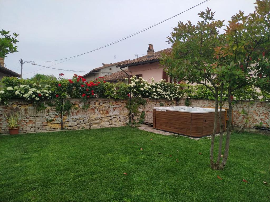 Zahrada ubytování Casa Pulci