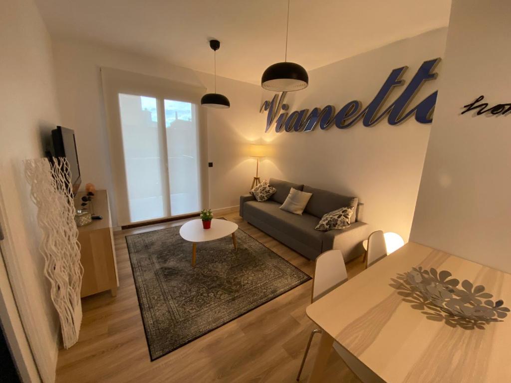 Posezení v ubytování Vianetto Home