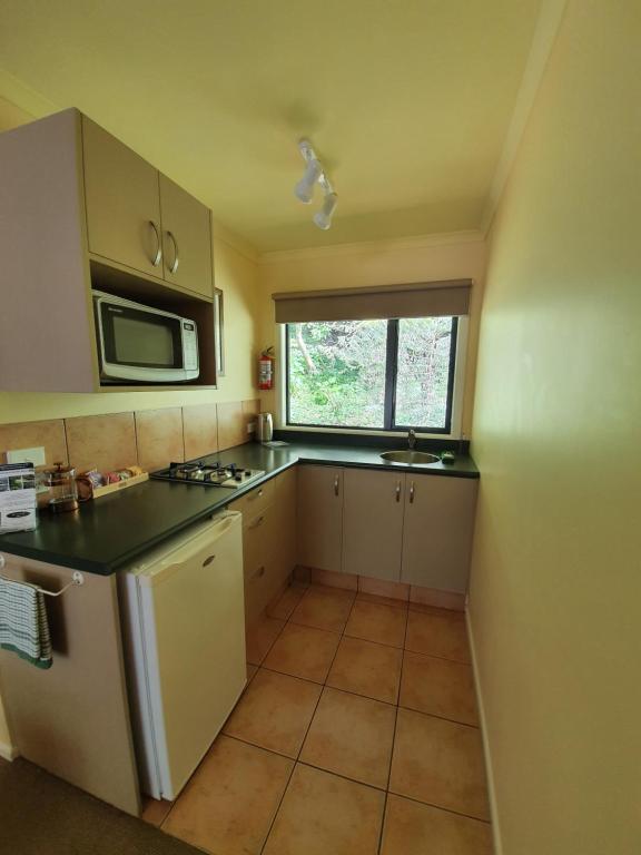 Kuchyň nebo kuchyňský kout v ubytování Havelock Garden Motel